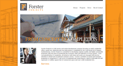 Desktop Screenshot of forsterprojects.com